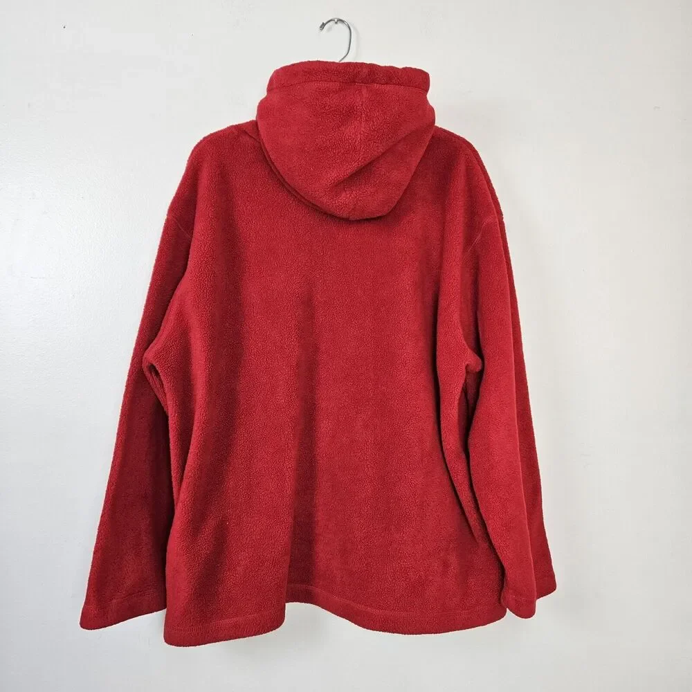 Looney Tunes Sylvester Red Hooded Fleece Sweatshirt STRESSES OUT Hoodie 1X - Picture 10 of 11